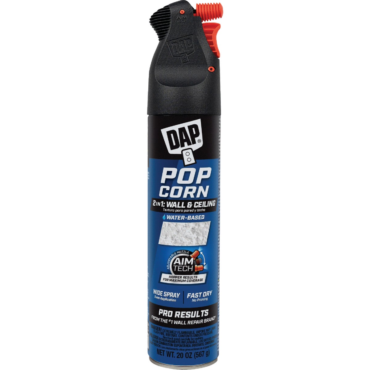 Dap 20 Oz. 2-In-1 Popcorn Water Base Spray Texture with AimTech