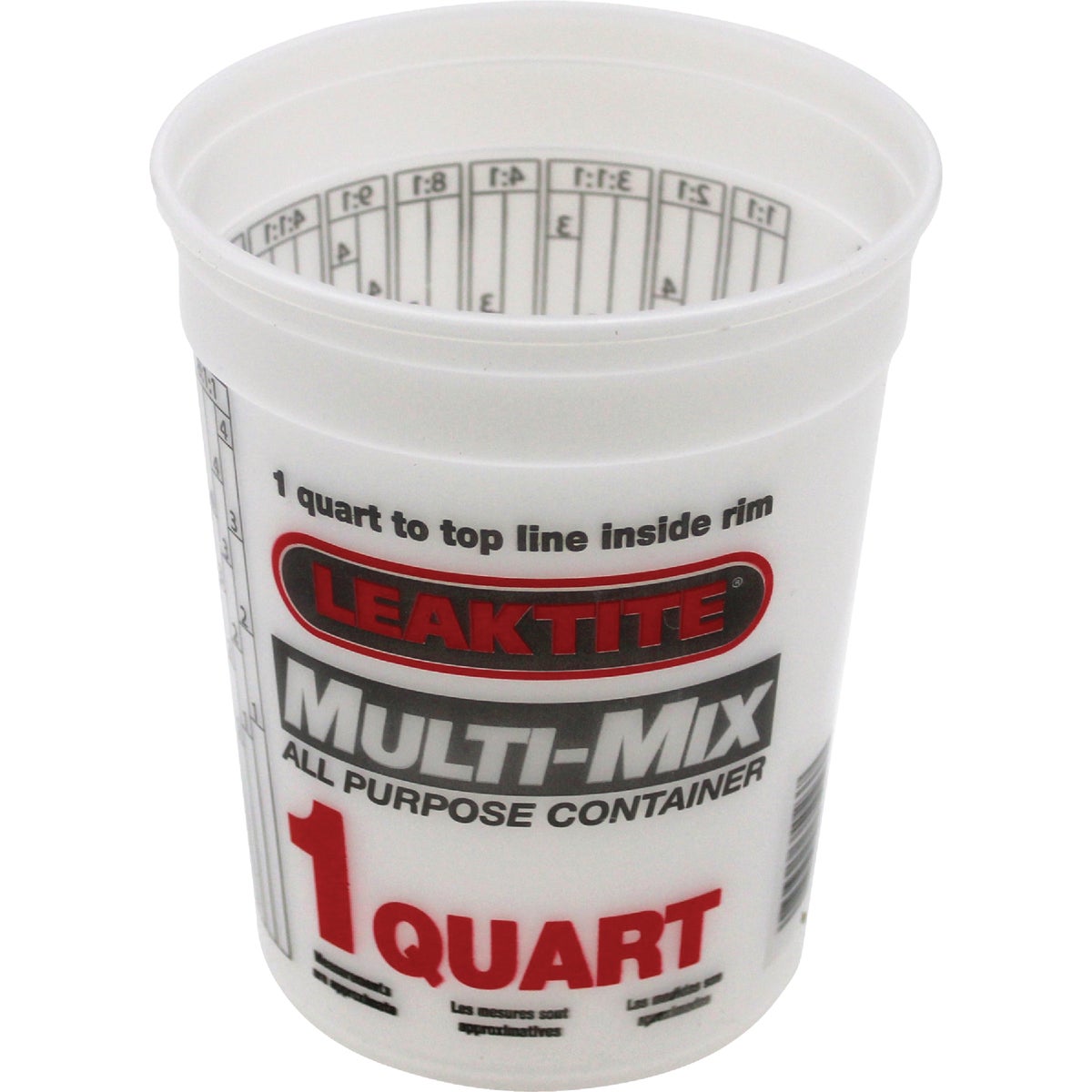 Leaktite 1 Qt. Semi-Transparent Multi-Mix All Purpose Mixing And Storage Container Image 4