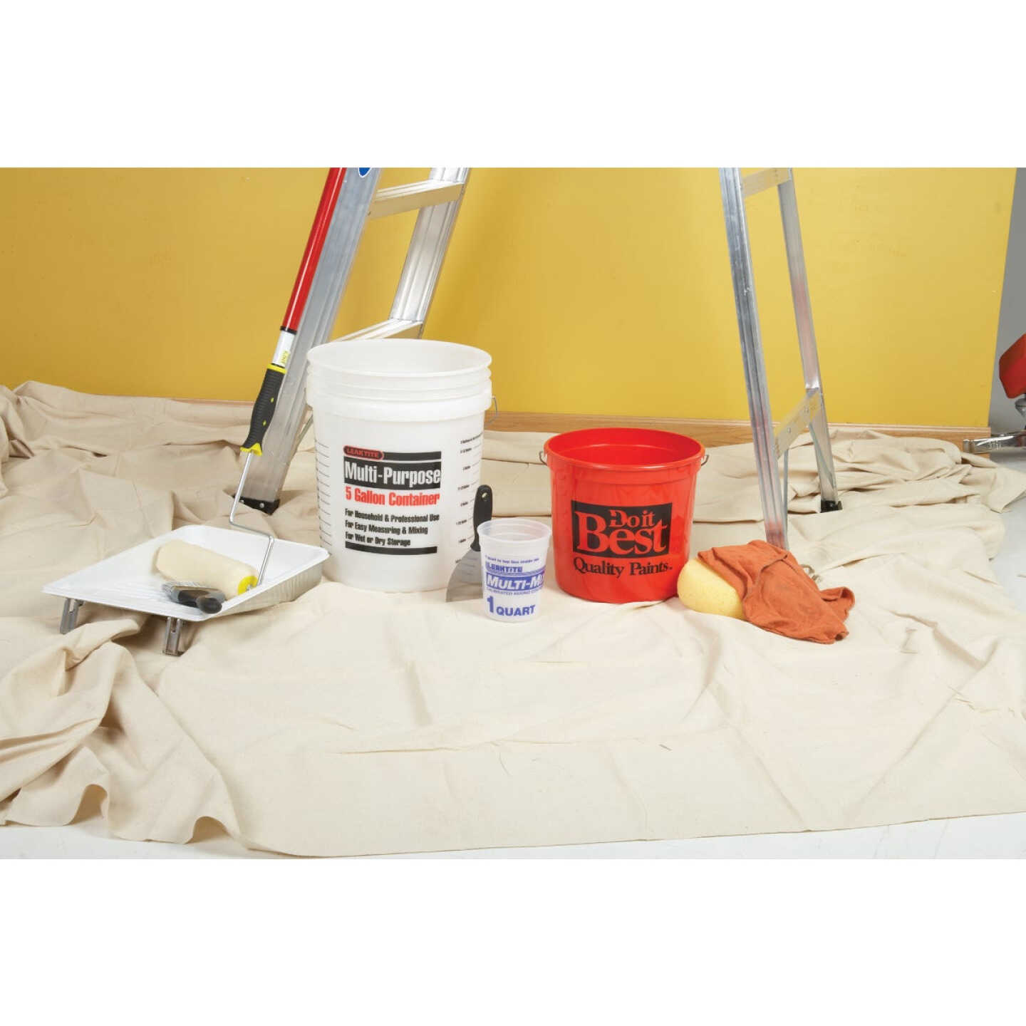 Leaktite 1 Qt. Semi-Transparent Multi-Mix All Purpose Mixing And Storage Container Image 2