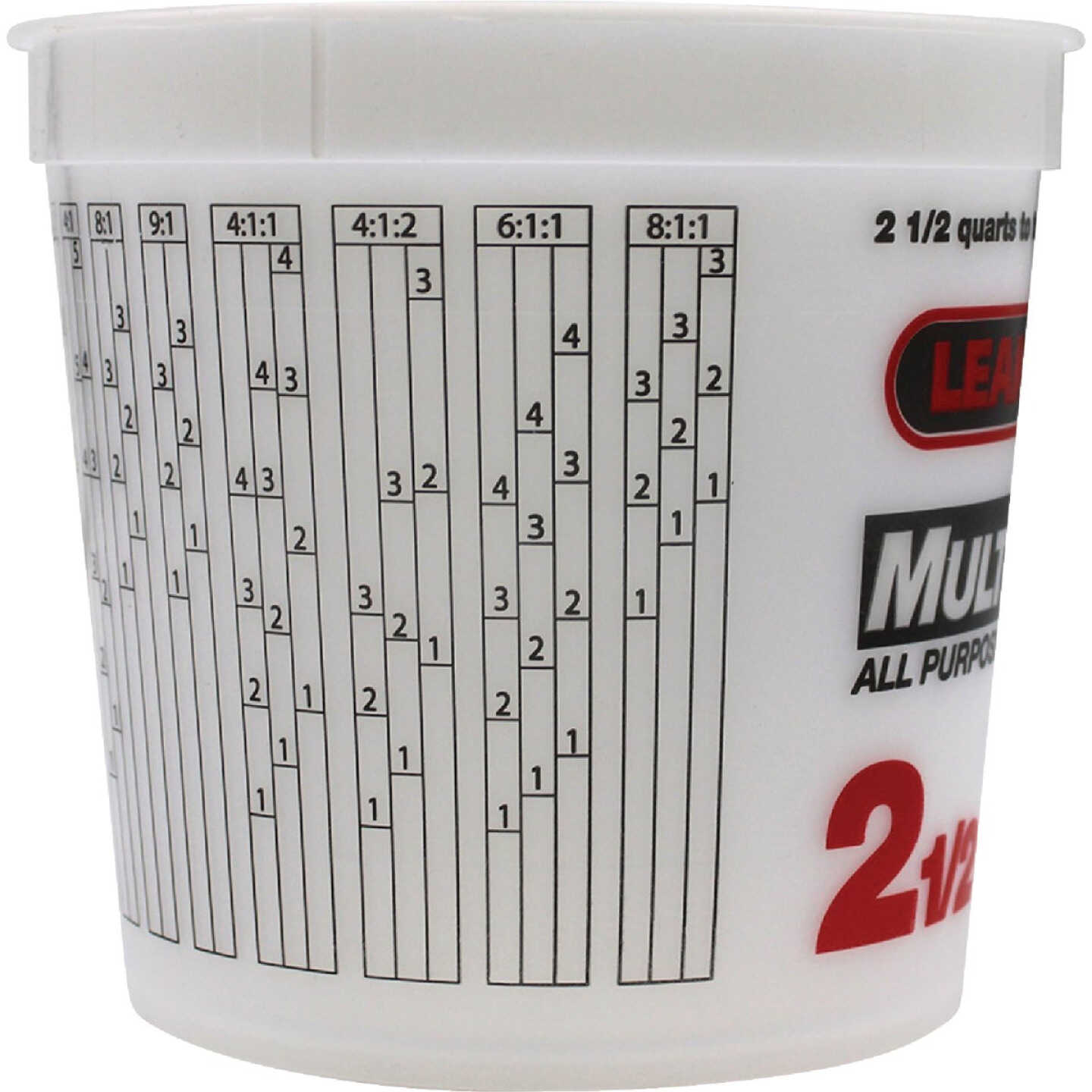 Leaktite 2.5 Qt. Semi-Transparent Multi-Mix All Purpose Mixing And Storage Container Image 4