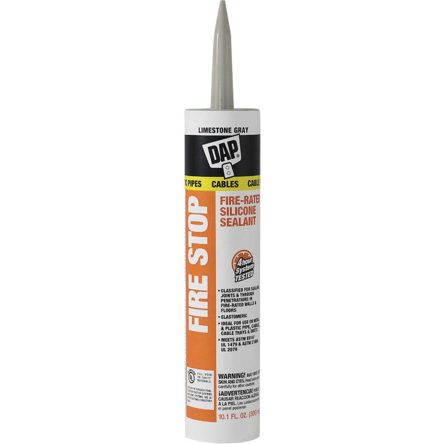 DAP 10.1 Oz. Fire Stop Fire-Rated Sealant, Limestone Gray Image 1