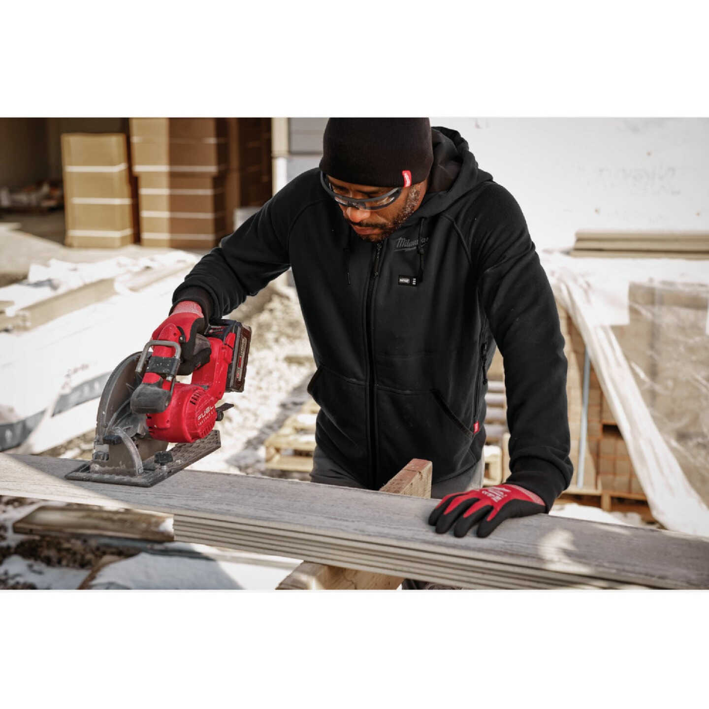 Milwaukee M12 Men's Black Cordless Heated Hoodie Kit, XL Image 4