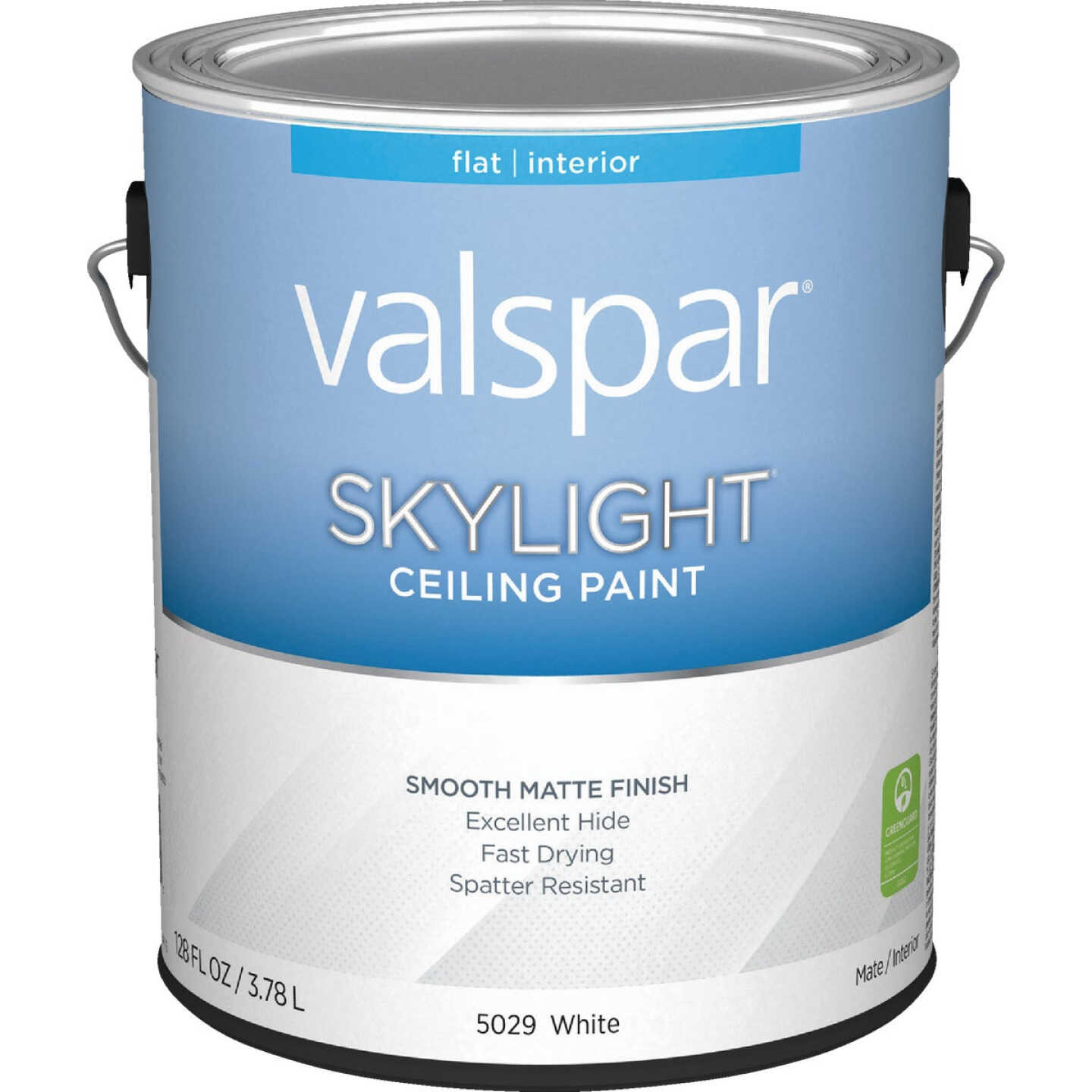 Valspar Skylight Latex Matte Flat Ceiling Paint, Soft White, 1 Gal. Image 1