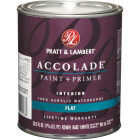 Pratt & Lambert Accolade 100% Acrylic Paint & Primer Flat Interior Wall Paint, Base 1, 1 Qt. Image 1