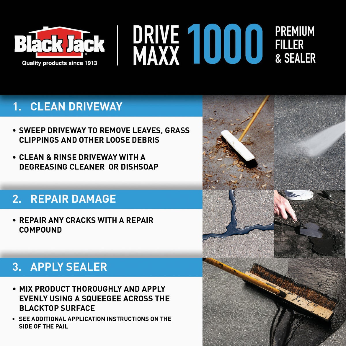 Black Jack Drive-Maxx 1000 5 Gal. 10 Yr. Fast Dry Filler and Sealer Image 6