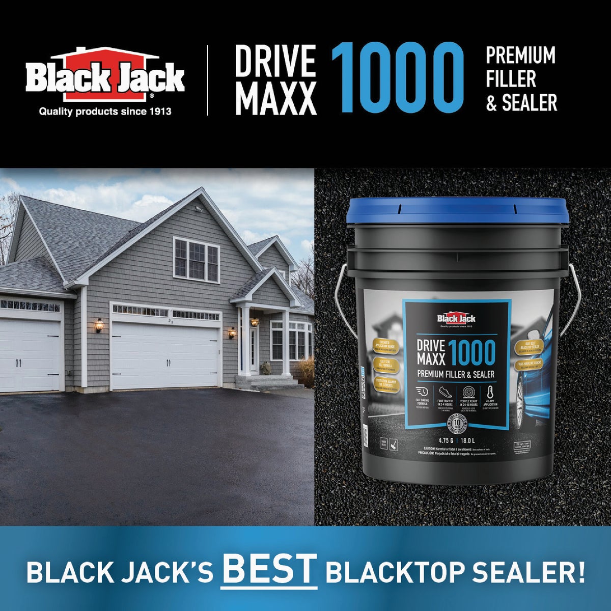 Black Jack Drive-Maxx 1000 5 Gal. 10 Yr. Fast Dry Filler and Sealer Image 4