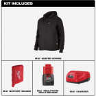Milwaukee M12 2XL Black Cordless Heated Hoodie Kit, 2XL Image 2