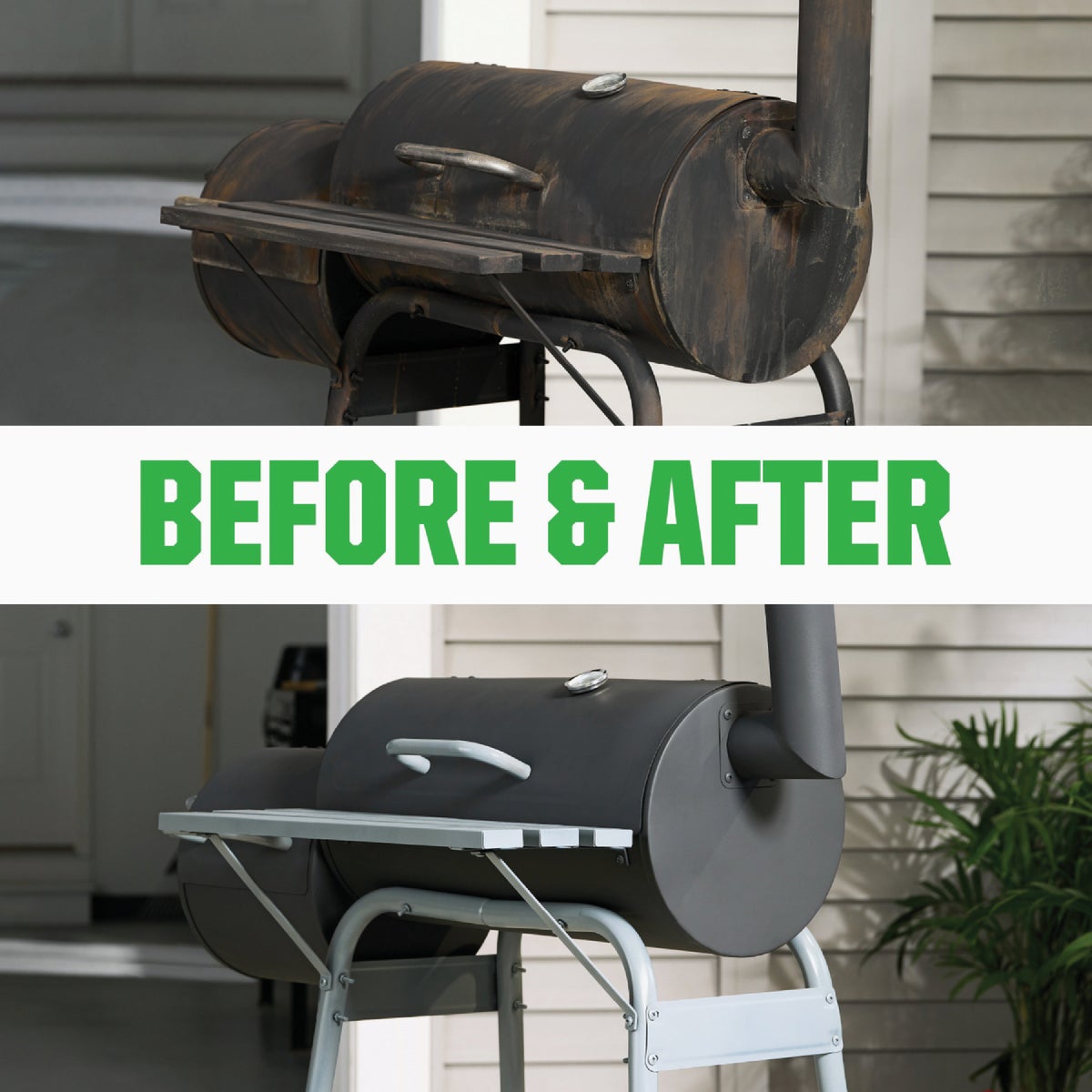 Rust-Oleum Flat High Heat Enamel, BBQ Black, 1 Qt. Image 4