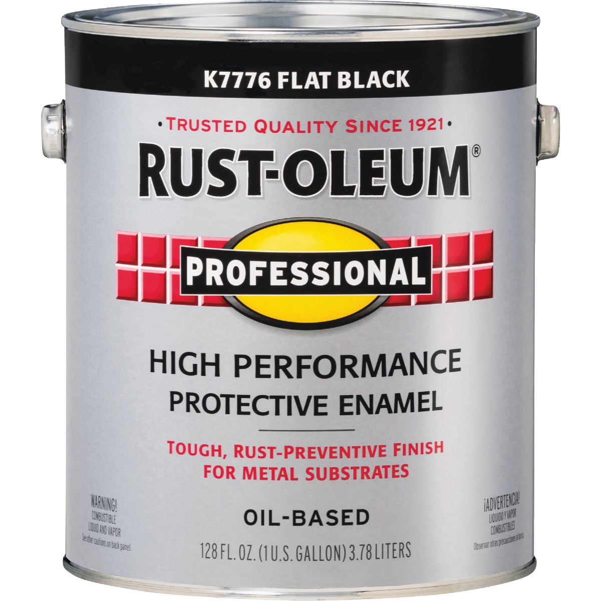 Rust-Oleum Professional Oil-Based Flat VOC Formula Rust Control Enamel, Black, 1 Gal. Image 6