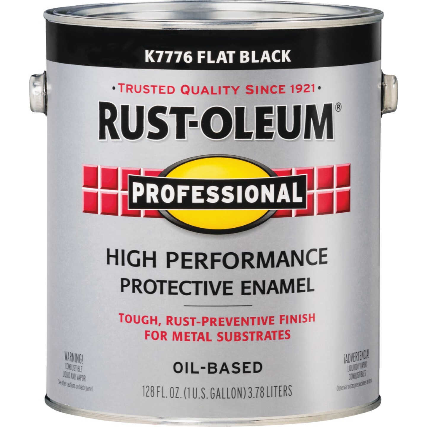 Rust-Oleum Professional Oil-Based Flat VOC Formula Rust Control Enamel, Black, 1 Gal. Image 6