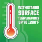 Rust-Oleum White Flat 12 Oz. High Heat Spray Paint Image 2