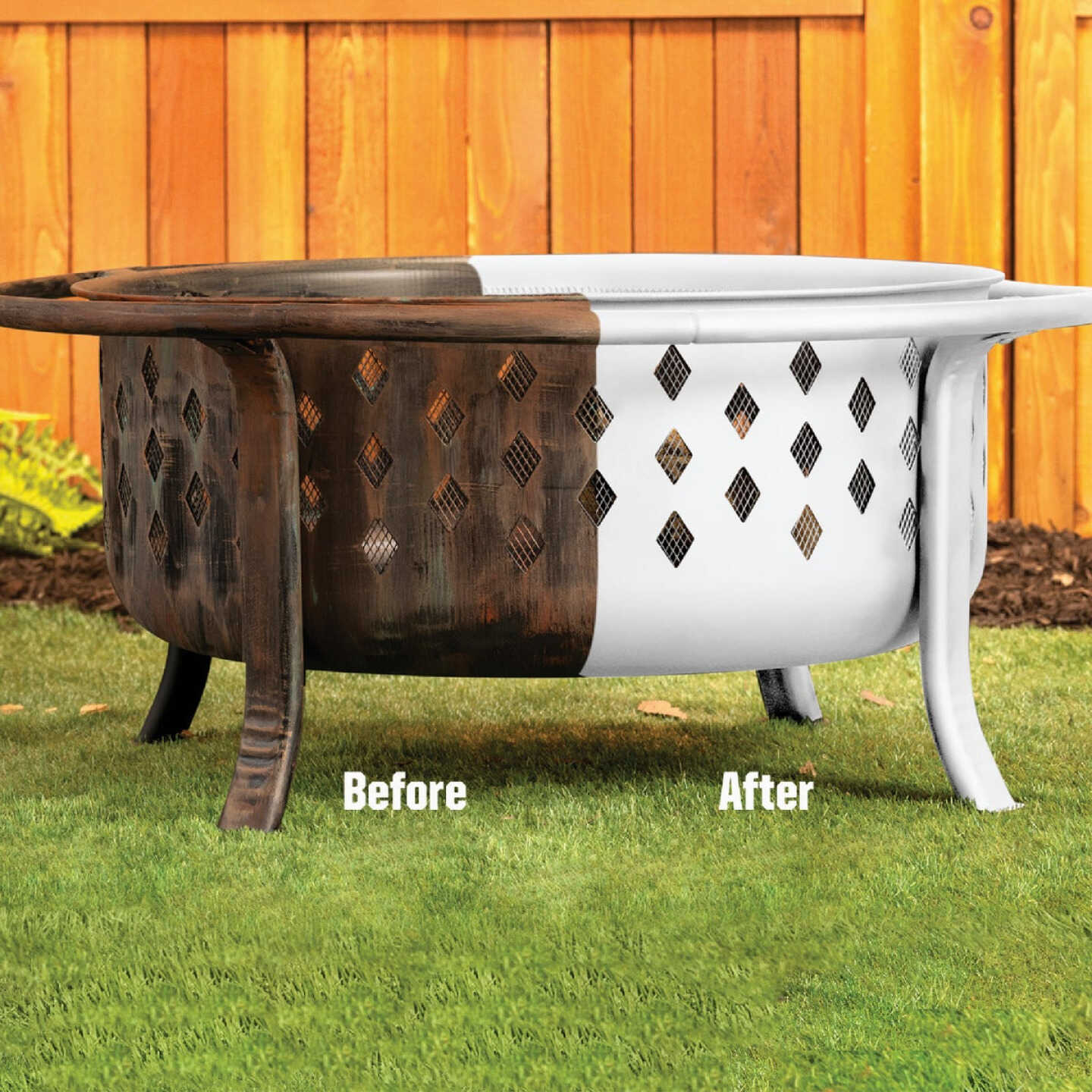 Rust-Oleum White Flat 12 Oz. High Heat Spray Paint Image 5