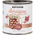 Rust-Oleum Imagine Craft & Hobby 8 Oz. Intense Rose Gold Glitter Paint Image 3