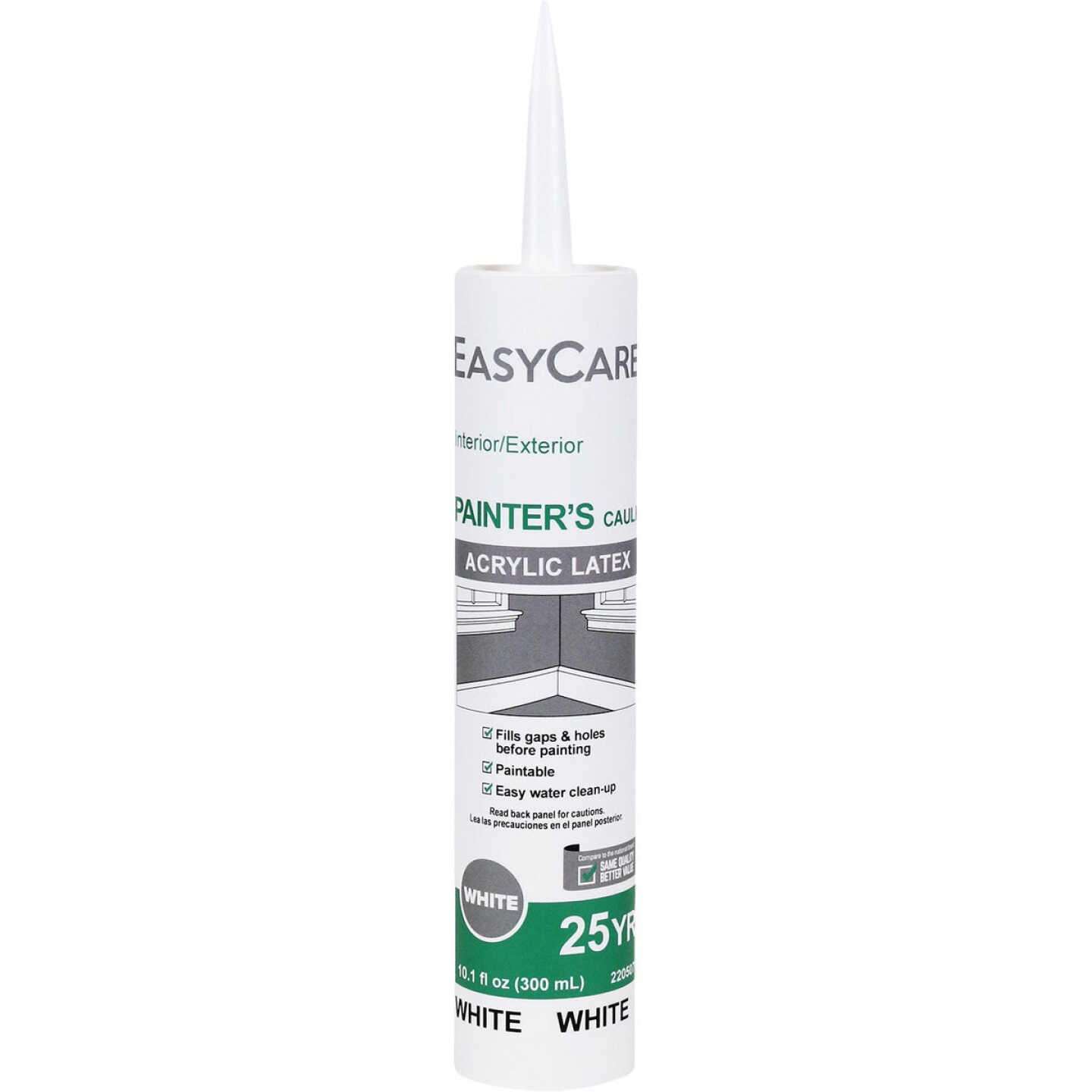 EasyCare 10.1 Oz. Painter's Acrylic Latex Caulk, White Image 1