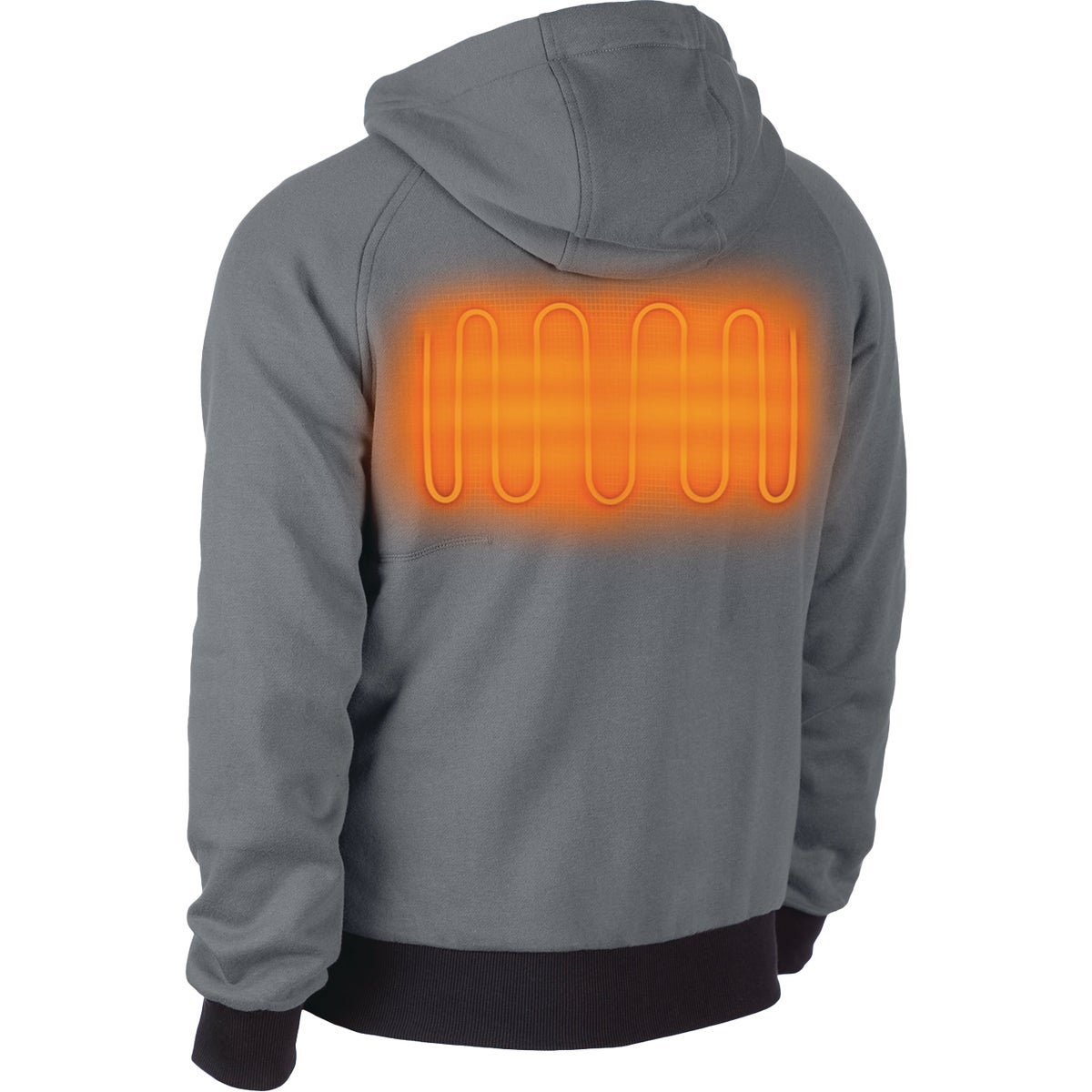 Milwaukee M12 Men's Gray Cordless Heated Hoodie Kit, L Image 7
