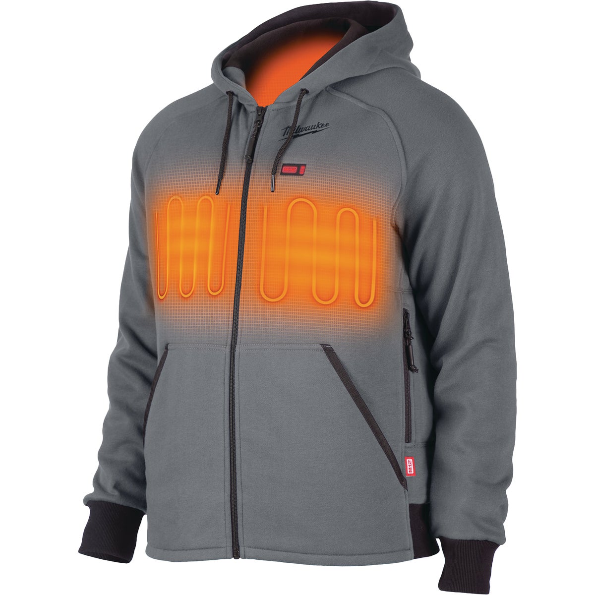 Milwaukee M12 Men's Gray Cordless Heated Hoodie Kit, L Image 6