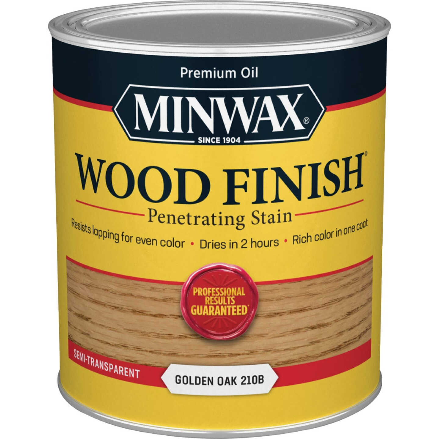 Minwax Wood Finish Penetrating Stain, Golden Oak, 1 Qt. Image 7