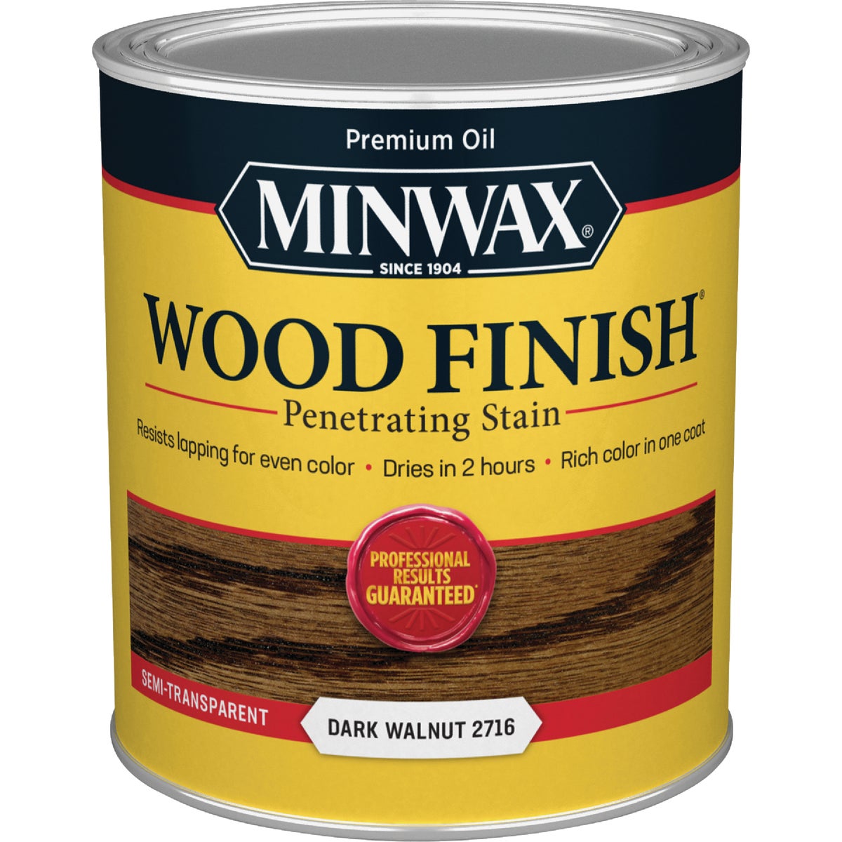 Minwax Wood Finish Penetrating Stain, Dark Walnut, 1 Qt. Image 7