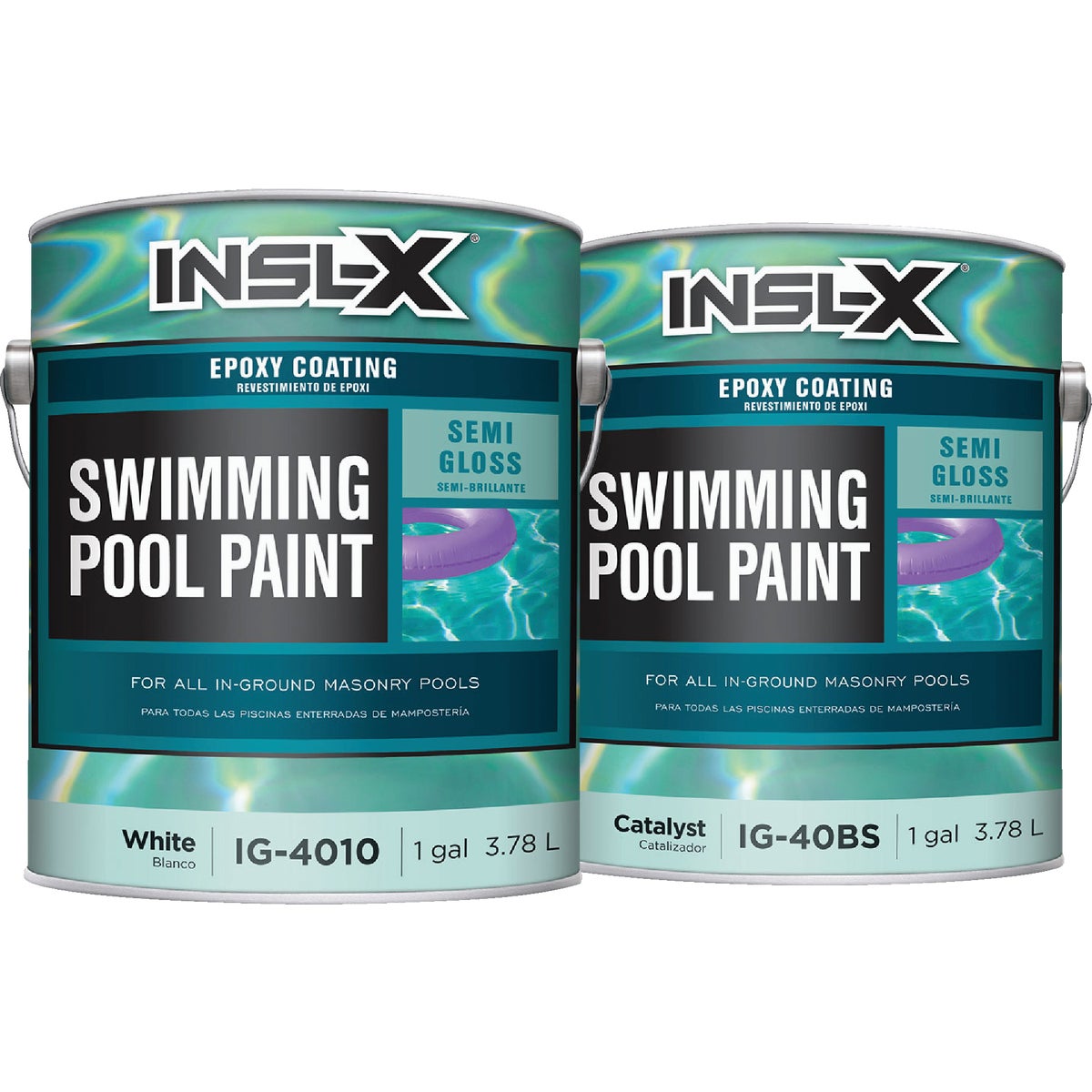 Insl-X White Semi-Gloss 2-Part Epoxy Pool Paint