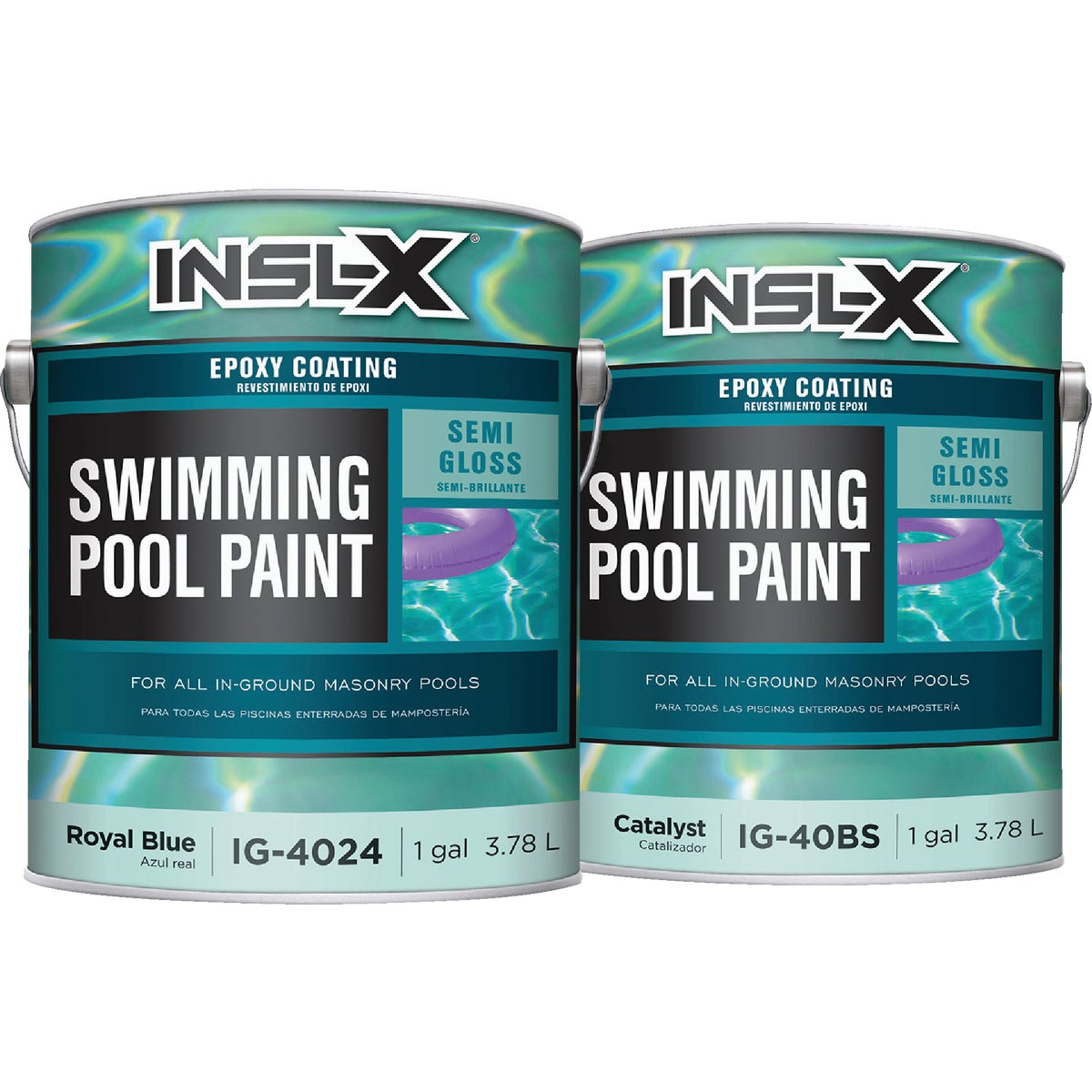 Insl-X Royal Blue Semi-Gloss 2-Part Epoxy Pool Paint
