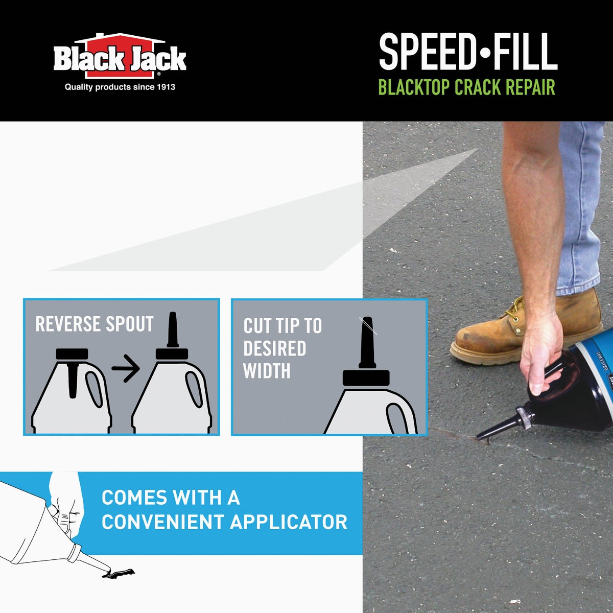 Black Jack Speed-Fill 1 Gal. Elastic Crack Filler Image 4