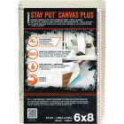 Trimaco Stay Put Canvas Plus 6 Ft. x 8 Ft. Dropcloth Image 1