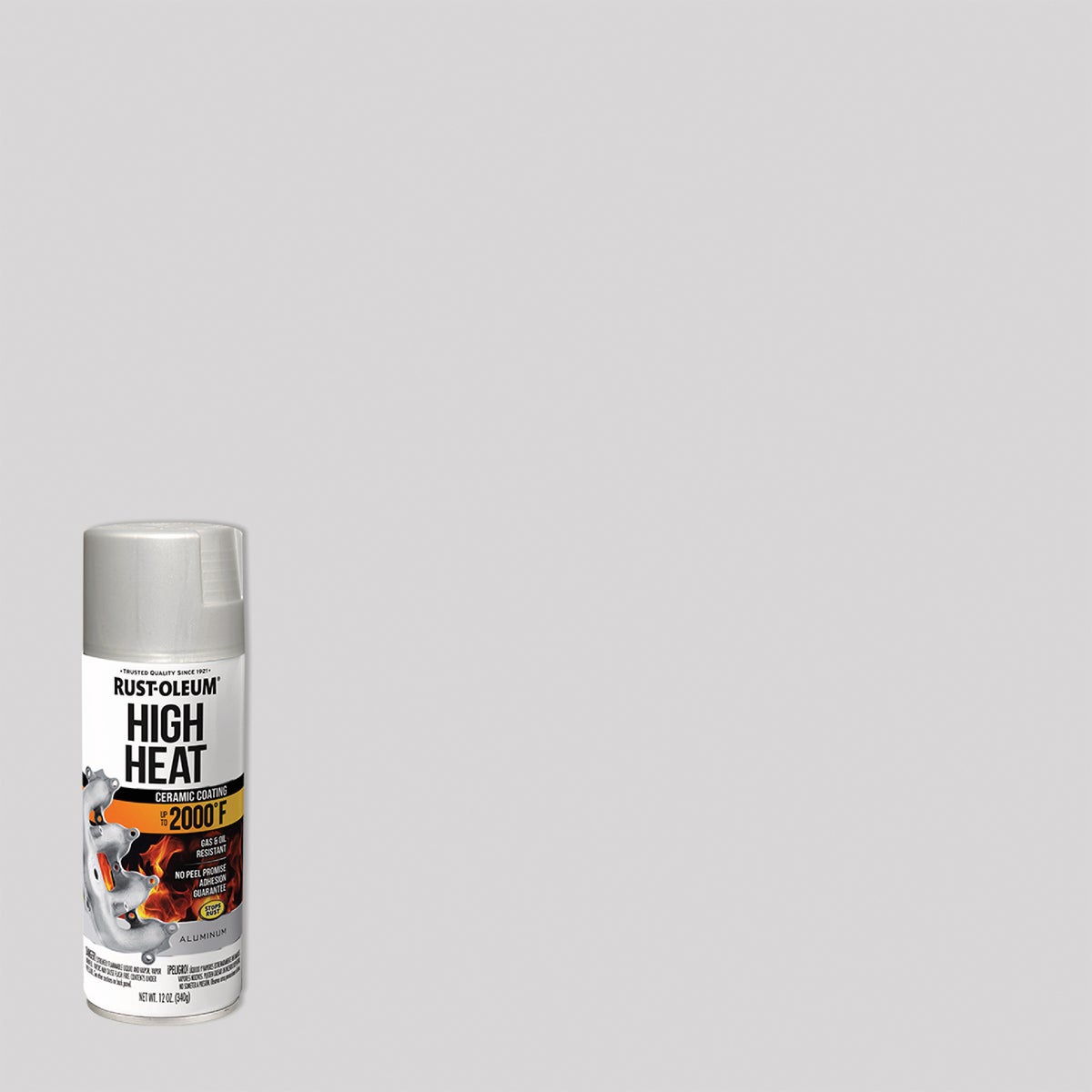 Rust-Oleum Stops Rust Flat Aluminum 12 Oz. High Heat Spray Paint Image 3