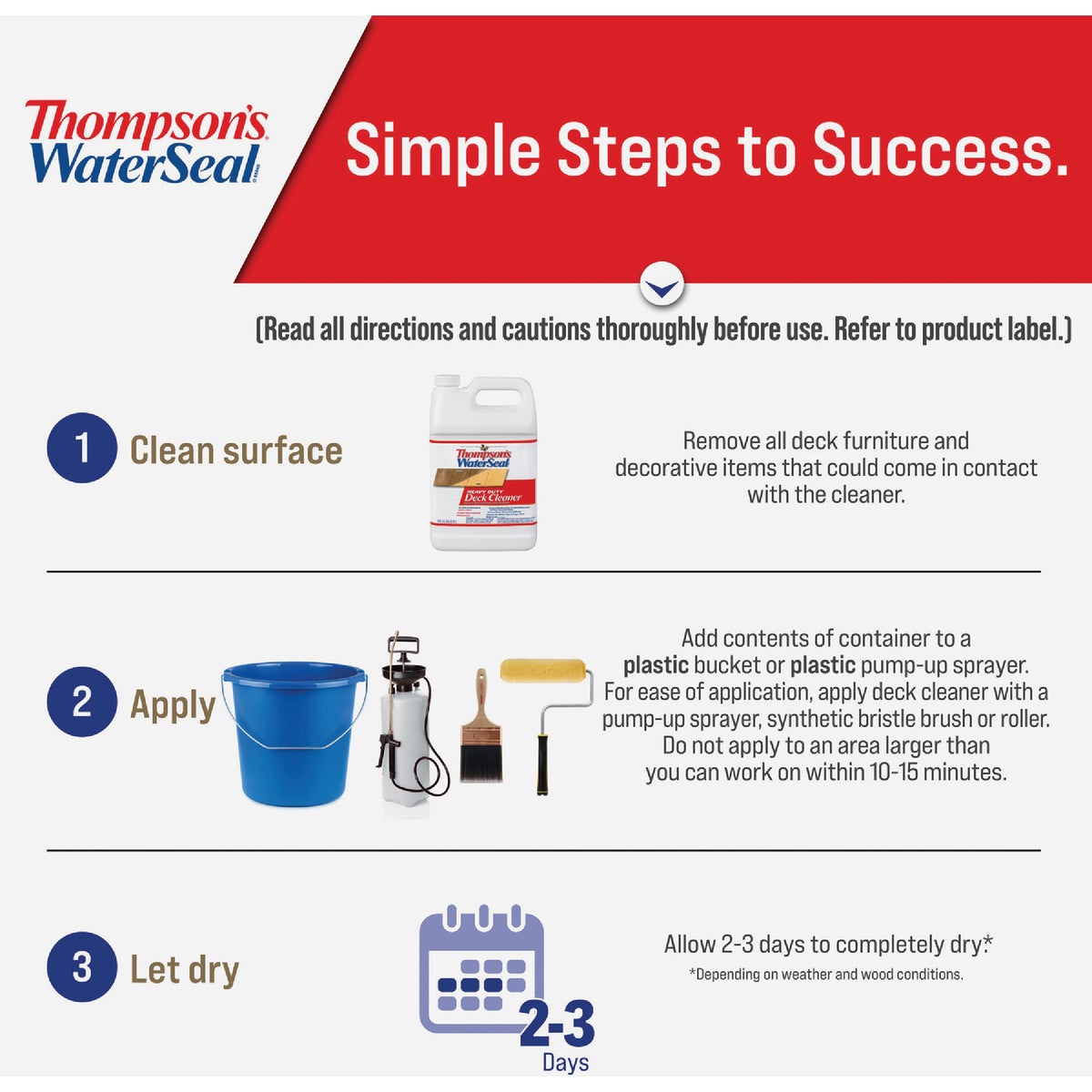 Thompson's WaterSeal 1 Gal. Heavy-Duty Deck Cleaner Image 3