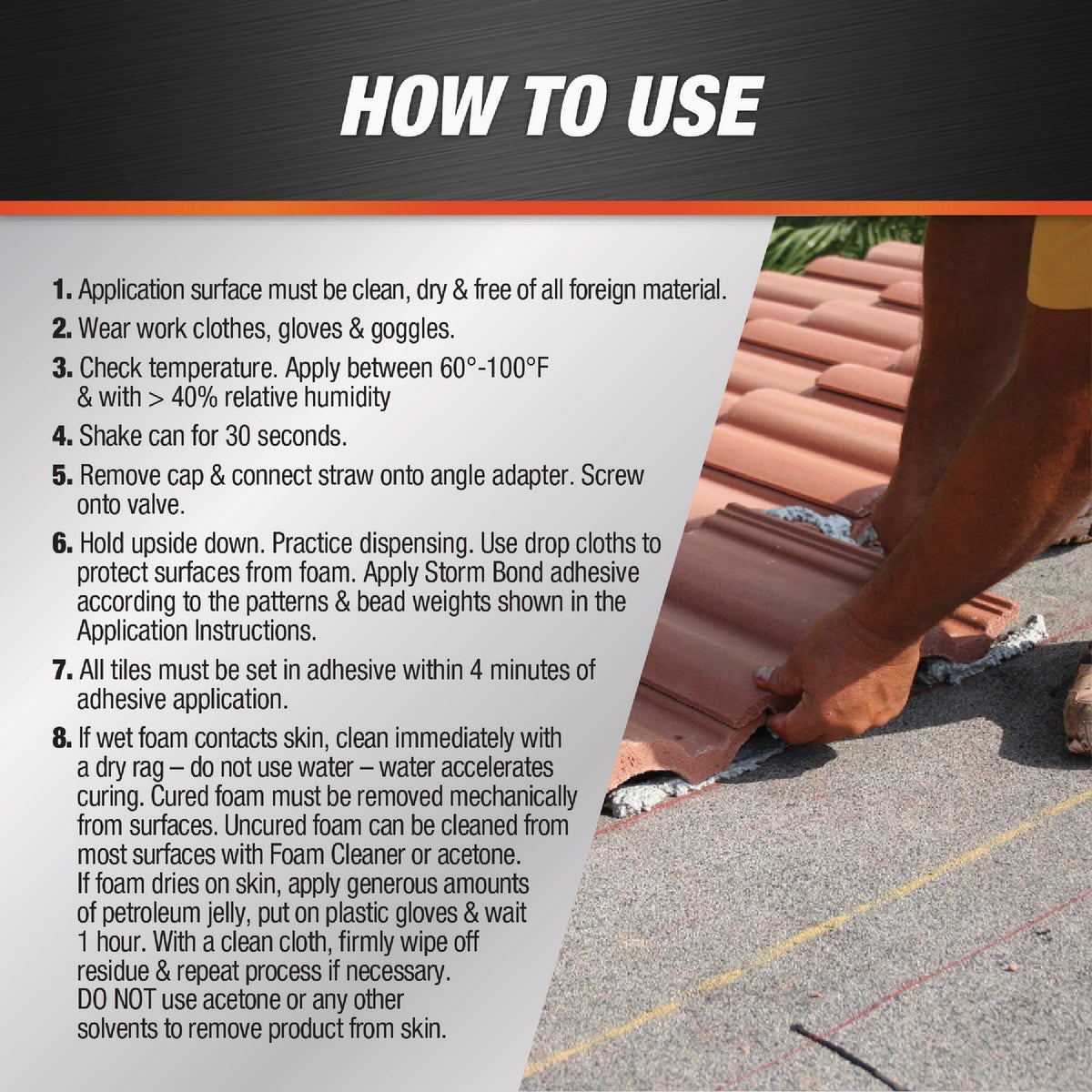 DAP Touch 'n Seal Storm Bond Low GWP Polyurethane Roof Tile Adhesive Image 4