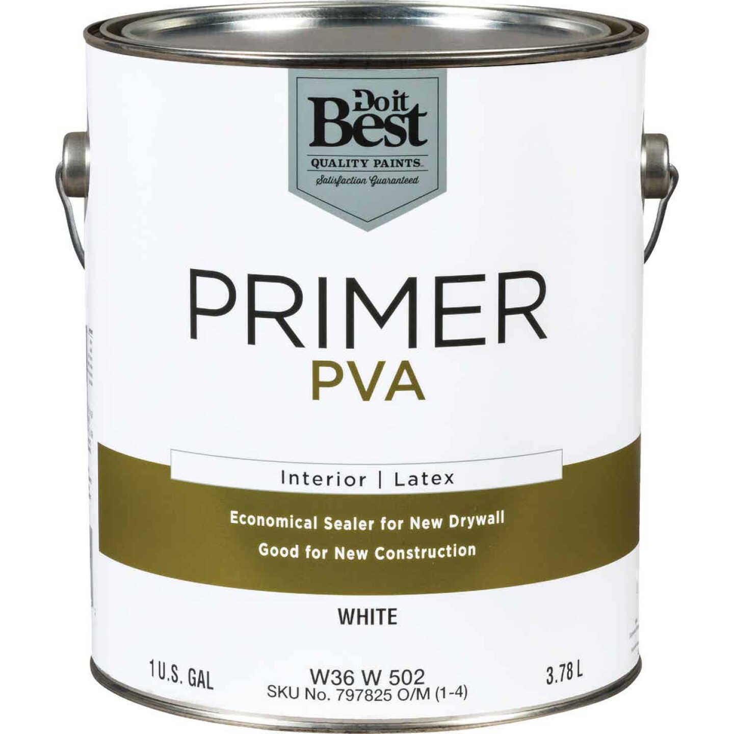 Do it Best PVA Interior Latex Drywall Primer, White, 1 Gal. Image 1