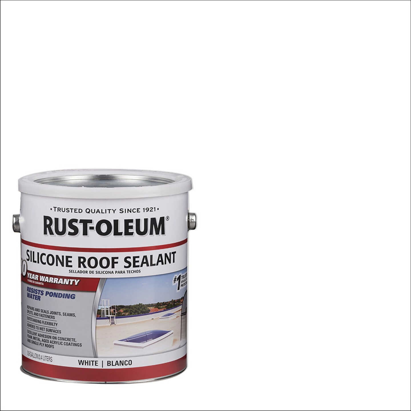 Rust-Oleum 1 Gal. Silicone Roof Sealant, White Image 1