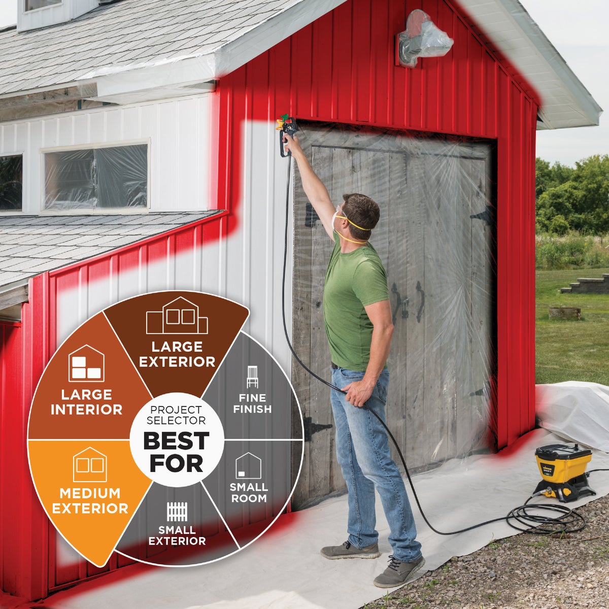 Wagner Control Pro 130 High Efficiency Airless Paint Sprayer Image 4