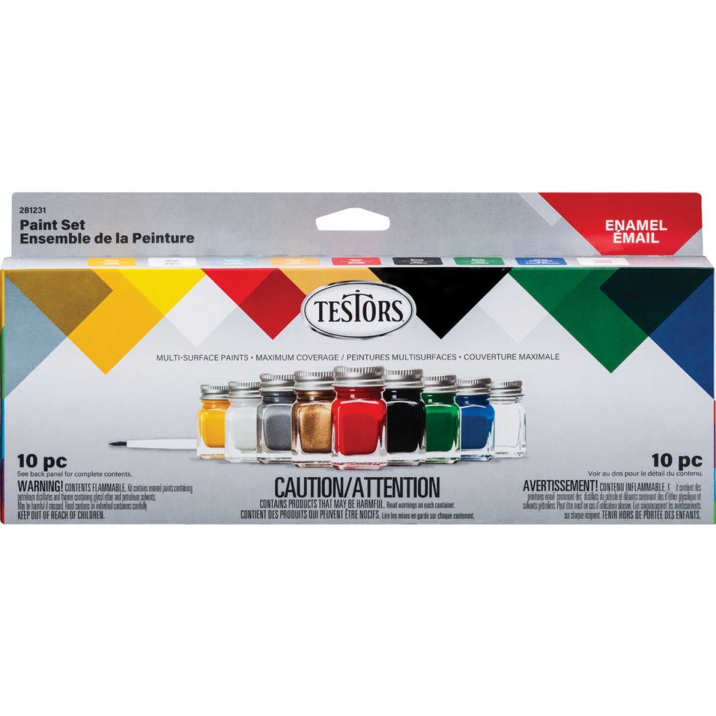 Testors Craft Multi-Surface Enamel Paint Set (9-Bottle) Image 7