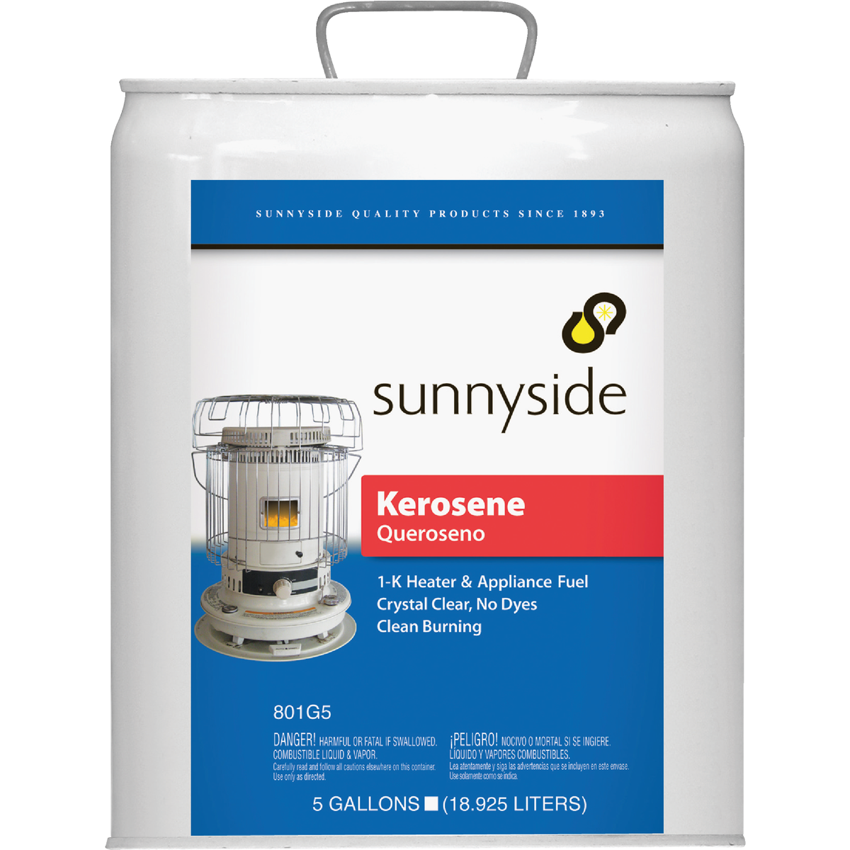 Sunnyside 5 Gal. Plastic Bottle K1 Kerosene