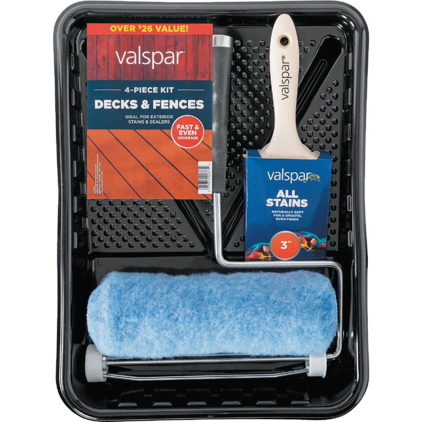 Valspar Deck and Fences Paint Roller Kit (4-Piece) Image 1