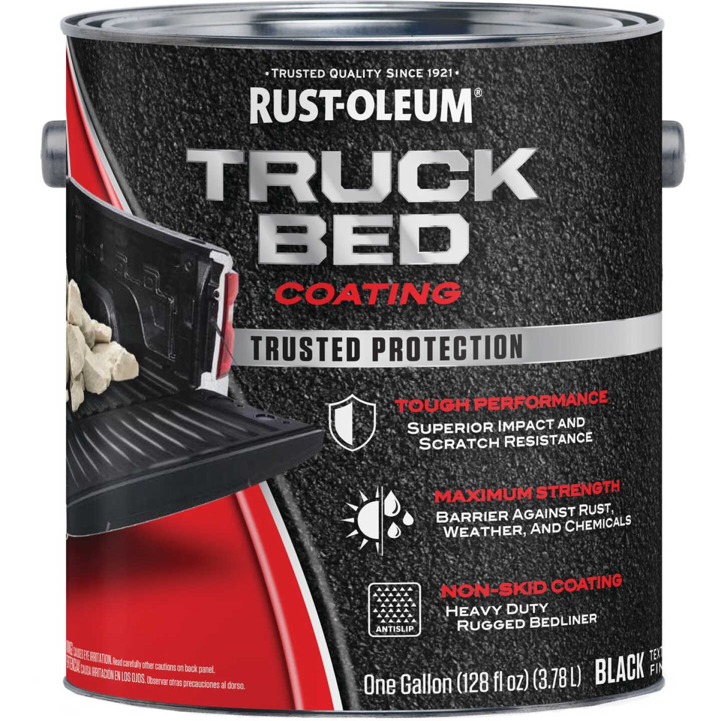 Rust-Oleum Automotive Truck Bed Coating, Gallon, Black Image 1