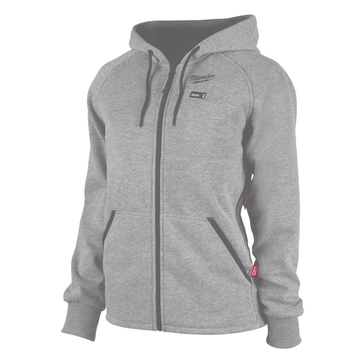 Milwaukee M12 Women's Gray Cordless Heated Hoodie Kit, L Image 1