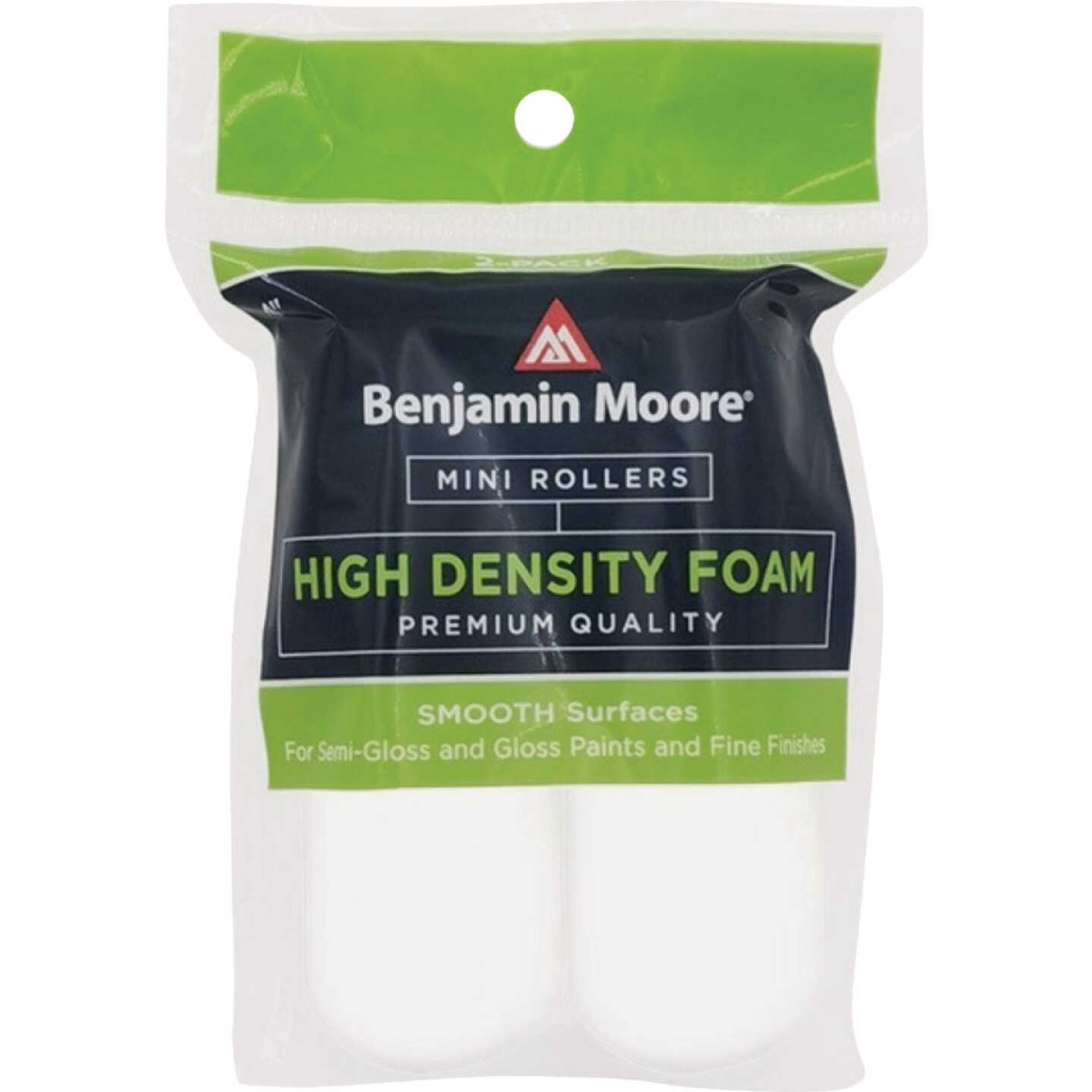 Benjamin Moore 4 In. High Density Foam Mini Roller Covers (2-Pack) Image 1