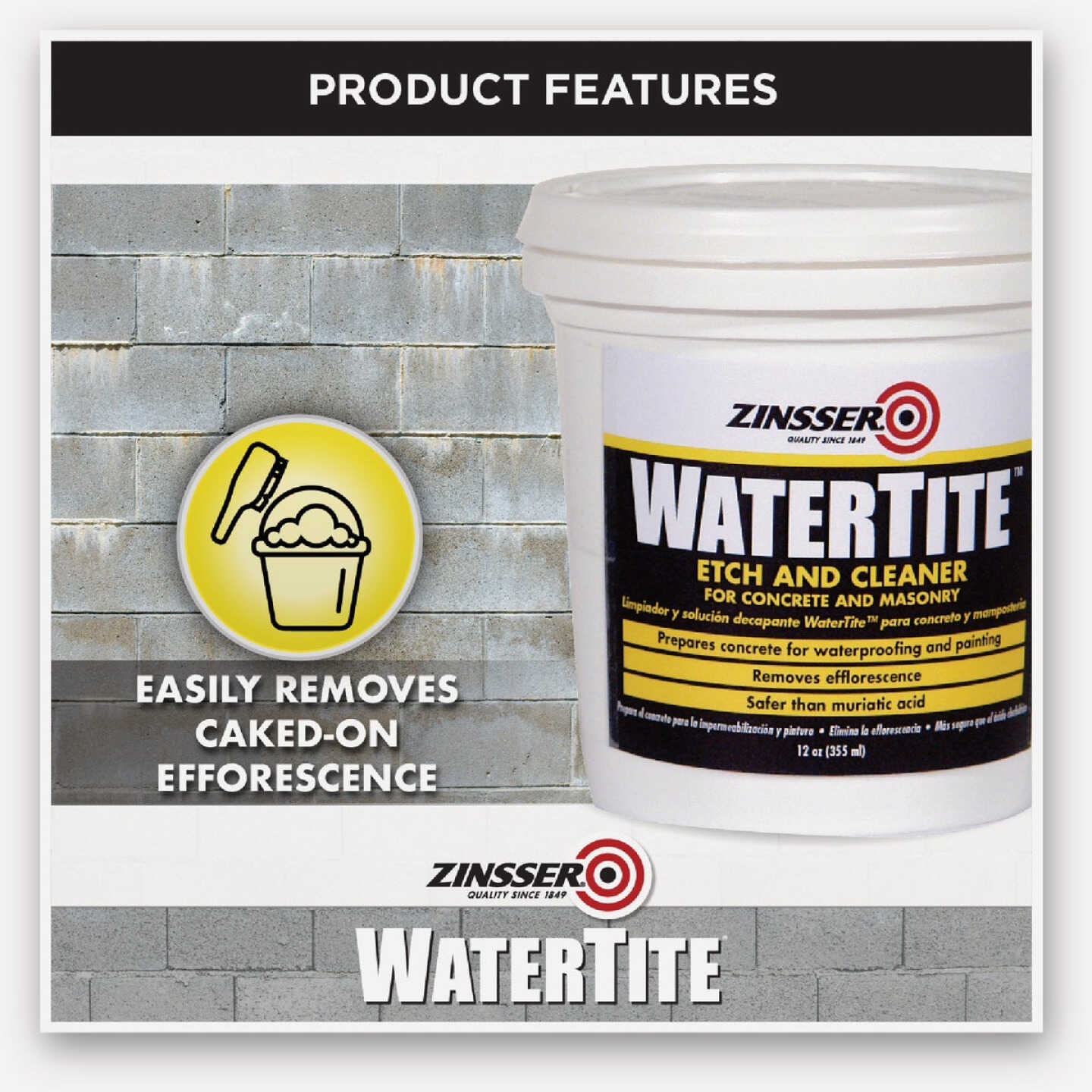 Zinsser WaterTite Etch & Cleaner, 12 Oz. Image 3