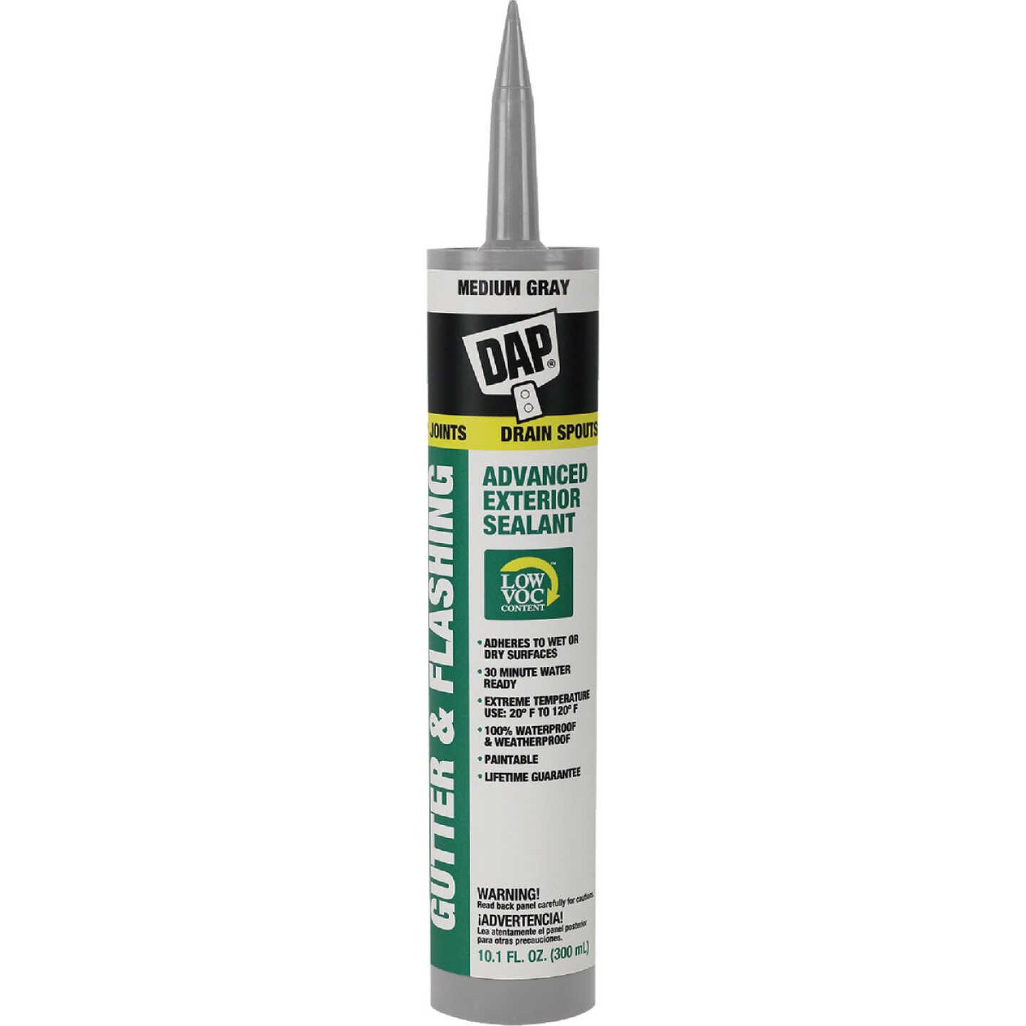 Dap 10.1 Oz. Gray Advanced VOC-Compliant Exterior Gutter & Flashing Sealant Image 1