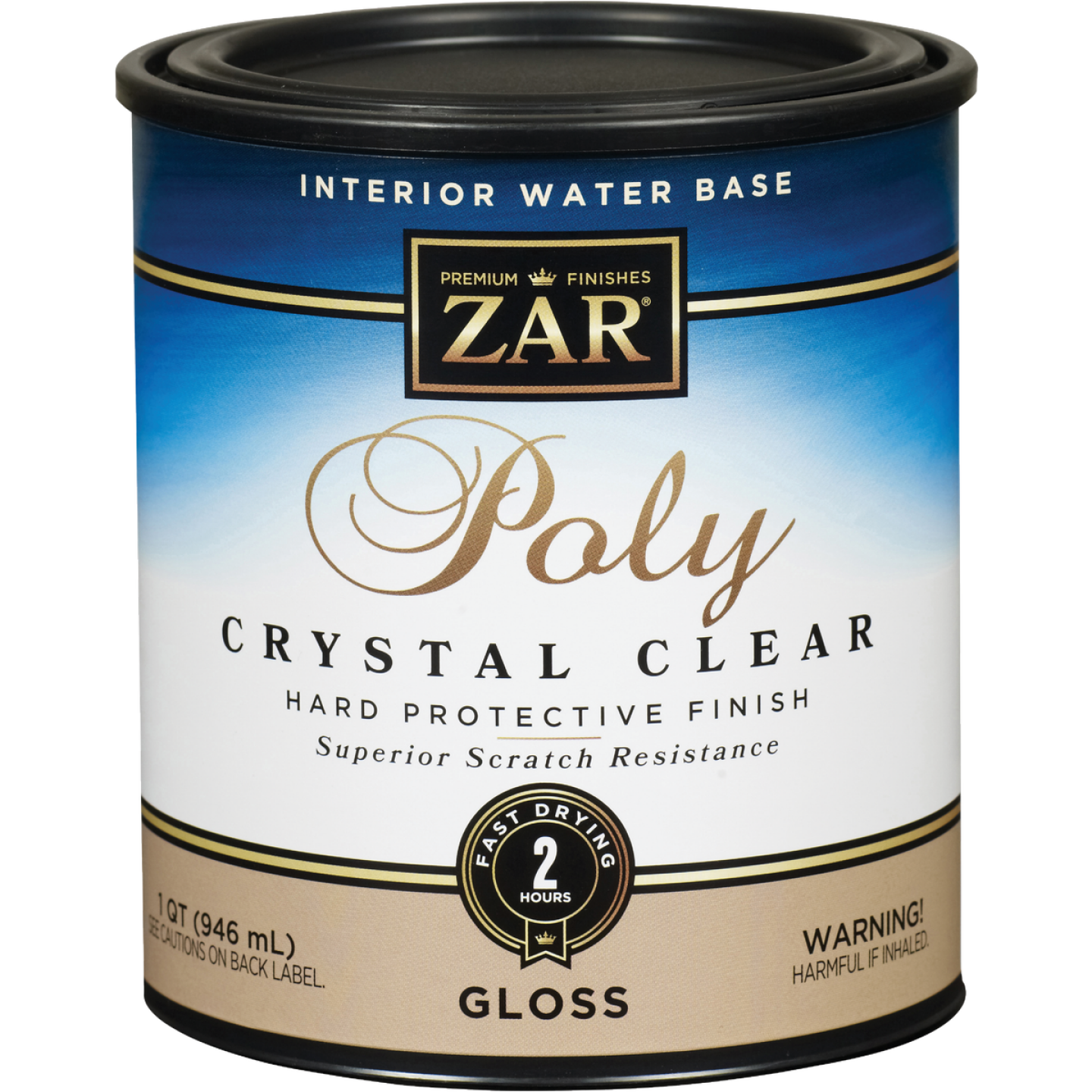 ZAR Aqua Gloss Water-Based Interior Polyurethane, 1 Qt. Image 1