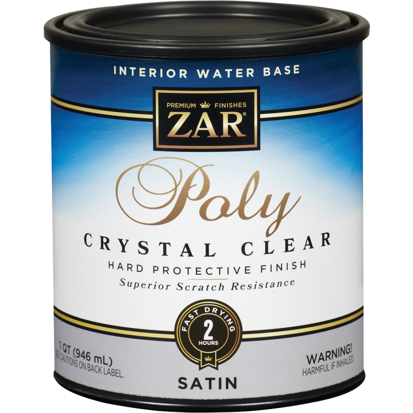 ZAR Aqua Satin Water-Based Interior Polyurethane, 1 Qt. Image 1