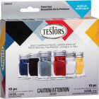 Testors Acrylic Paint Set (Blue, Black, Silver, Red, White, Yellow) Image 4