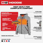 Milwaukee M12 Women's Gray Cordless Heated Hoodie Kit, XL Image 3