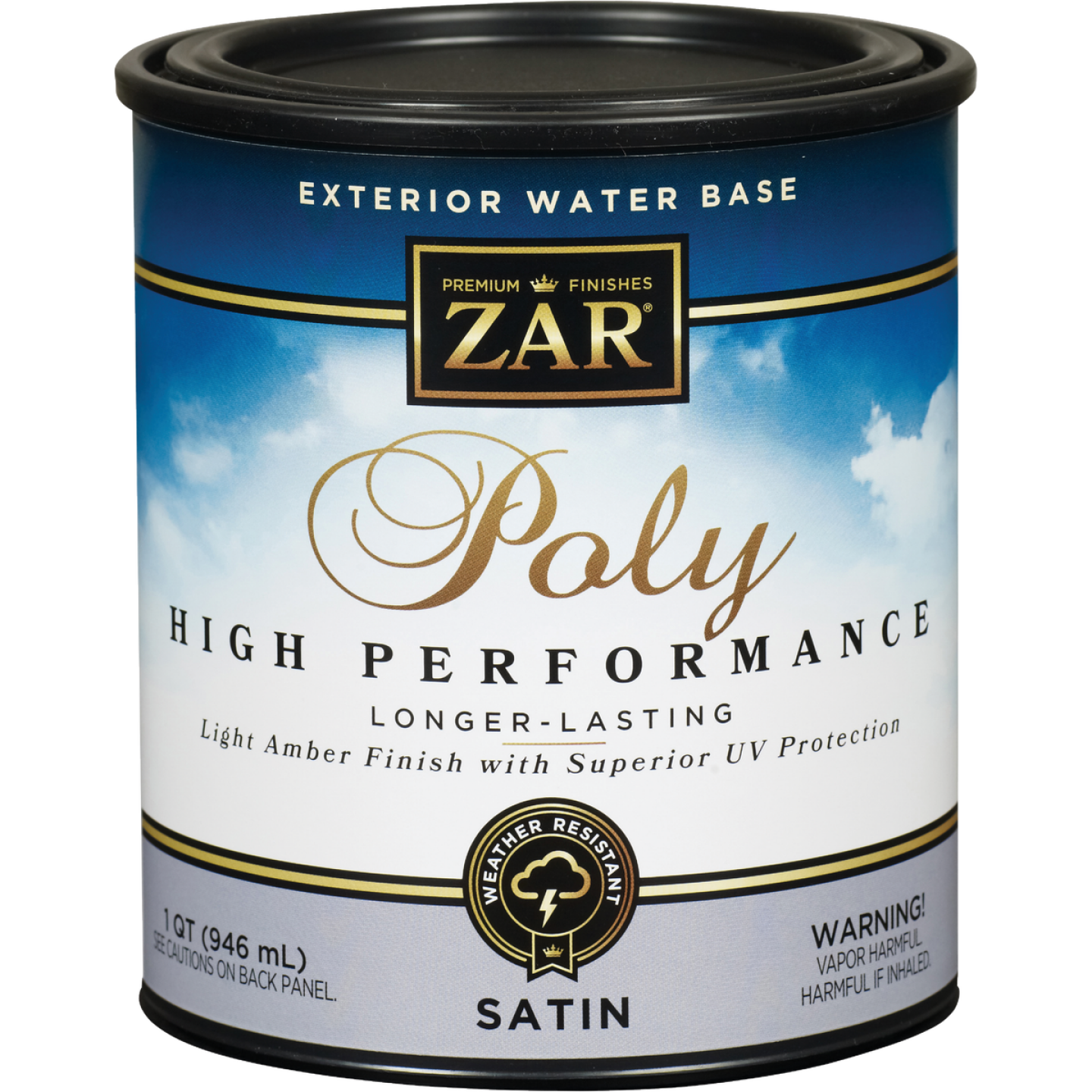 ZAR Satin Clear Water Based Exterior Polyurethane, 1 Qt. Image 1