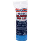 Film-Gard 9 Ft. x 12 Ft. Blue Plastic Drop Cloth Image 1
