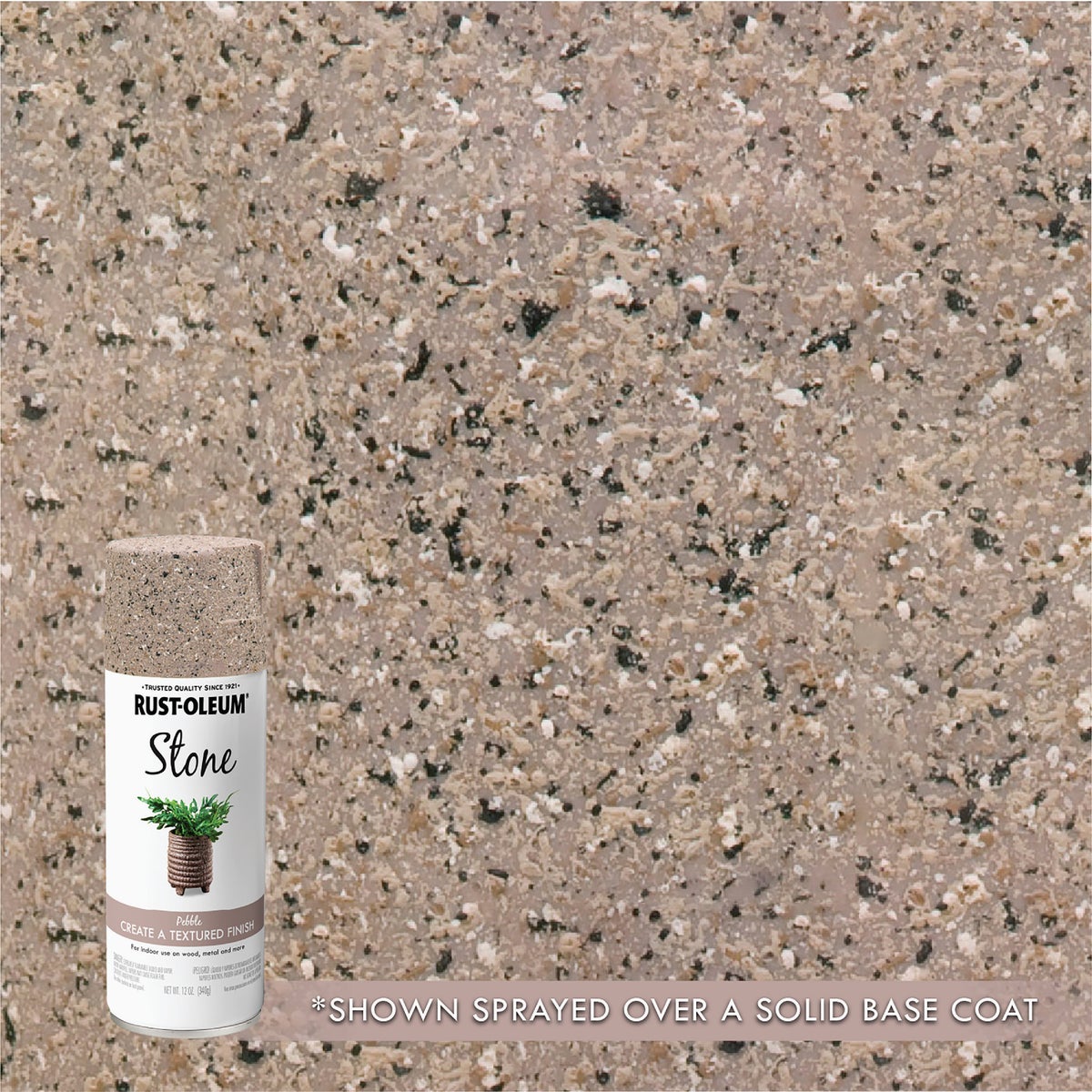 Rust-Oleum 12 Oz. Stone Pebble Textured Spray Paint