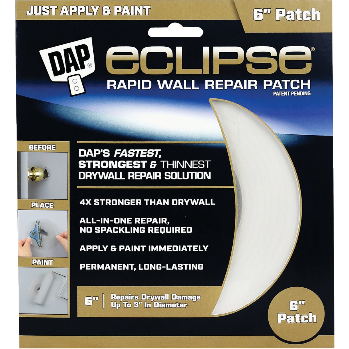 DAP Eclipse 6 In. Rapid Wall Repair Patch