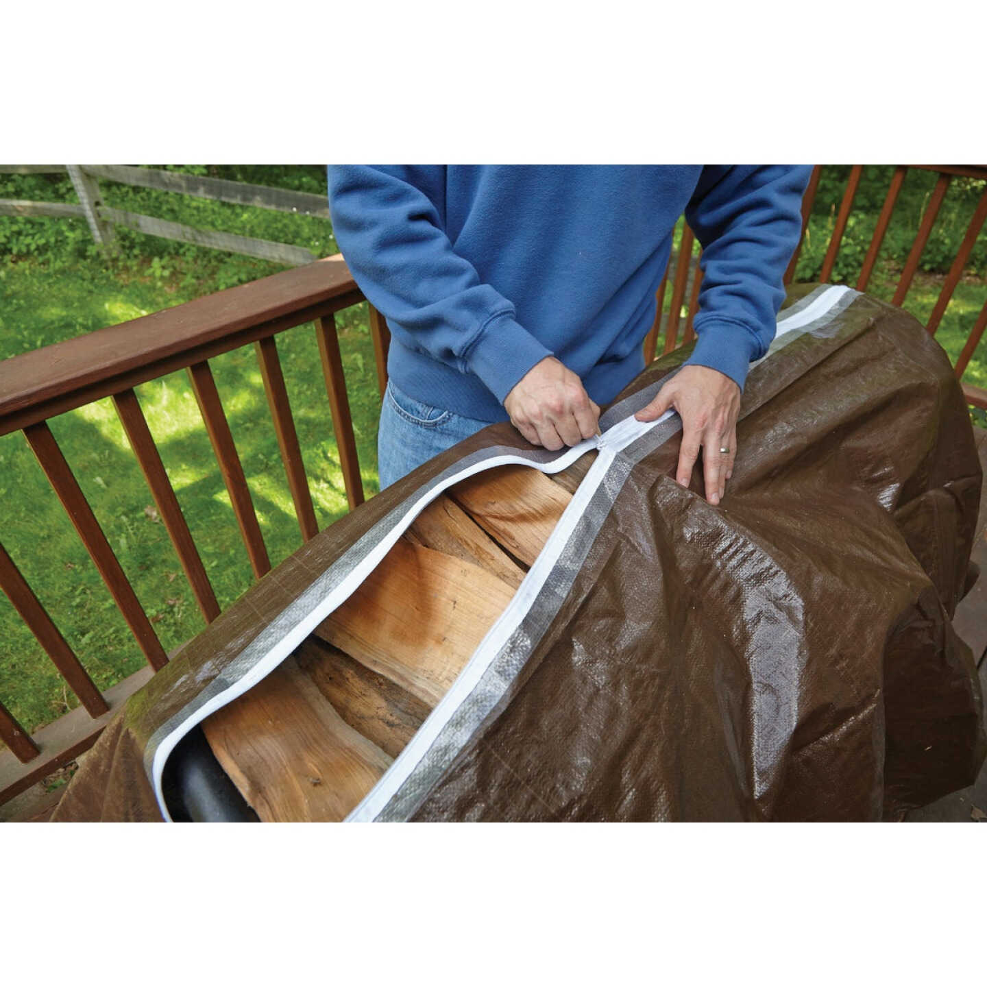 Homax Cinchtite 7 Ft. Tarp Zipper Door Image 3