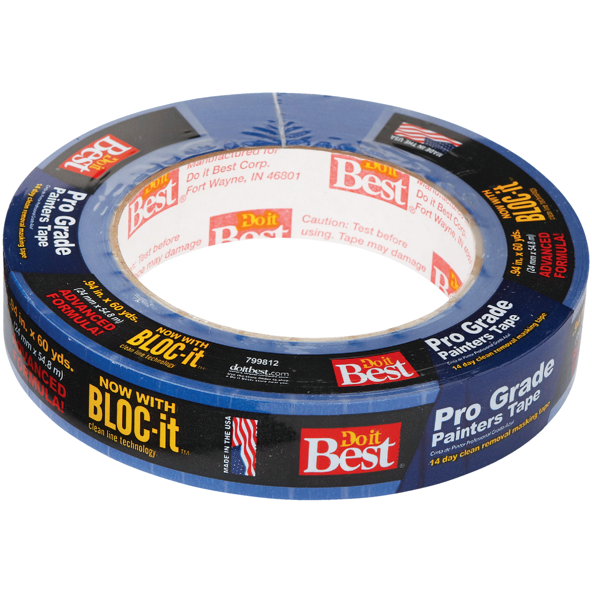 Do it Best Pro Grade 0.94 In. x 60 Yd. Blue Painter's Masking Tape